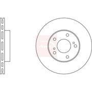 Apec 2 x Vented Front Brake Discs DSK690
