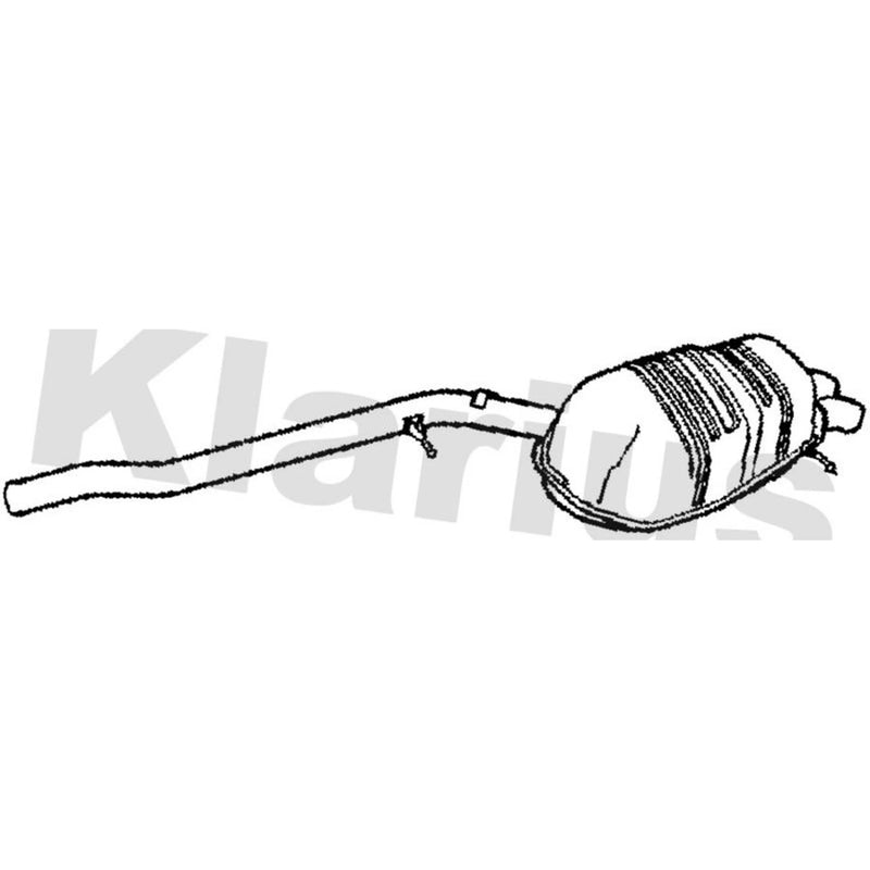 Klarius Box With Tail Pipe Rear VO416T
