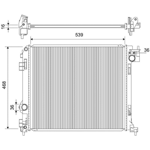 Valeo Engine Radiator 701915