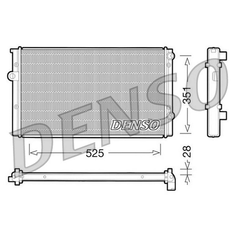Denso Engine Radiator DRM32028