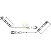 NAPA Brake Hydraulic Hose Line Rear Left NBH1077