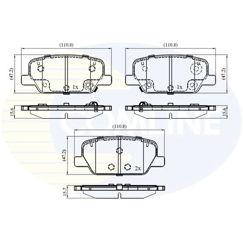 Comline Rear Brake Pad Set CBP33297