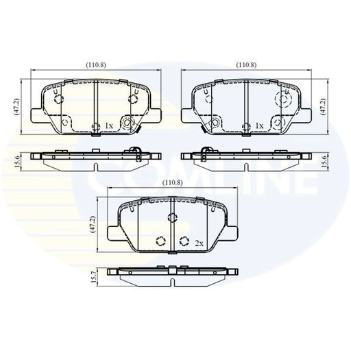 Comline Rear Brake Pad Set CBP33297