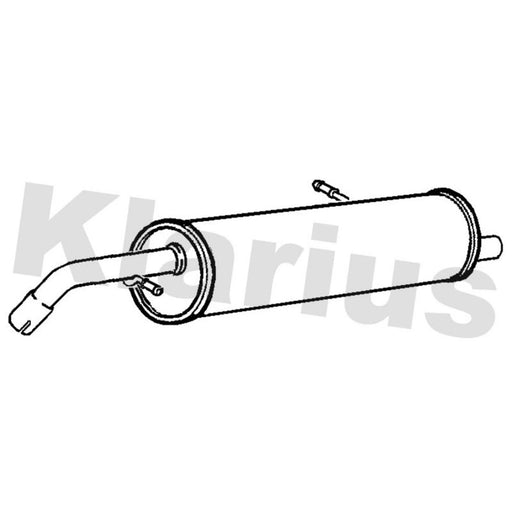 Klarius Box With Tail Pipe Rear PG863D