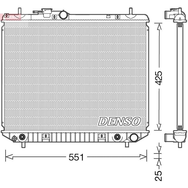 Denso Engine Radiator DRM35005