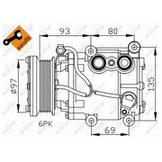NRF Air Conditioning Compressor 32247