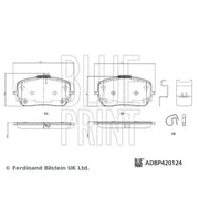 Blue Print Front Brake Pad Set ADBP420124