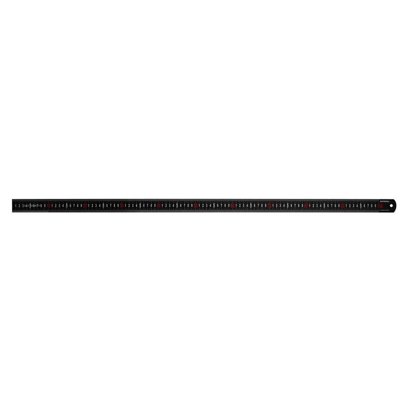 Faithfull Matt Black Stainless Steel Measuring Rule 150-1000mm