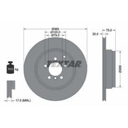 Textar 2 x Rear Brake Discs 92224803