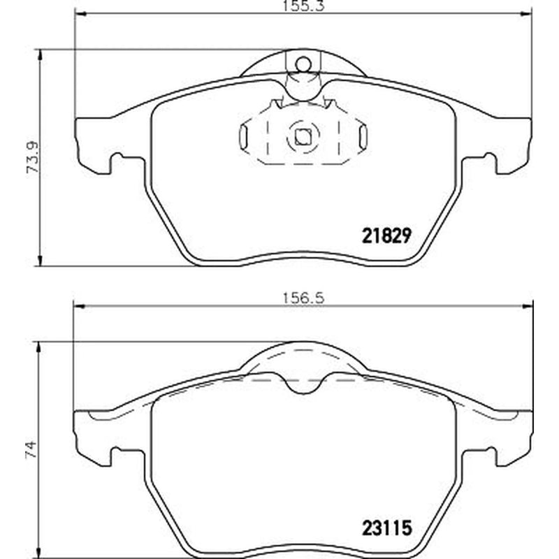 DON Front Brake Pad Set PCP1268