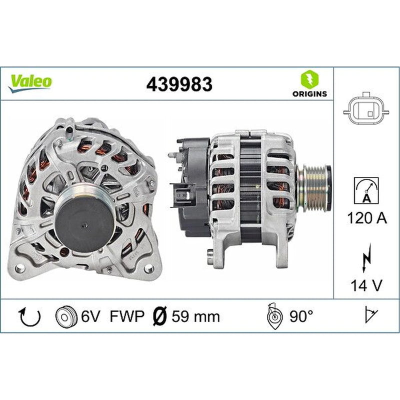 Valeo Car Alternator 12V 439983