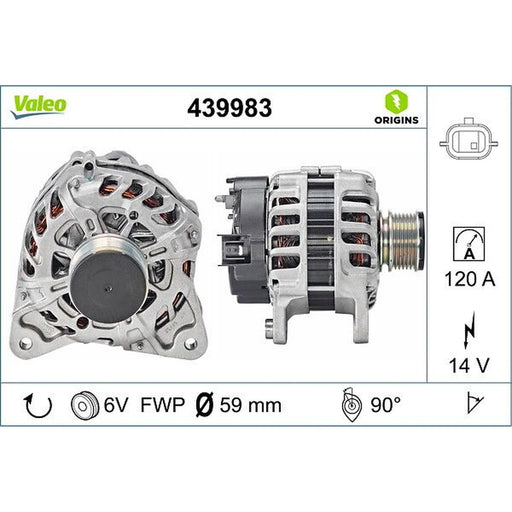 Valeo Car Alternator 12V 439983