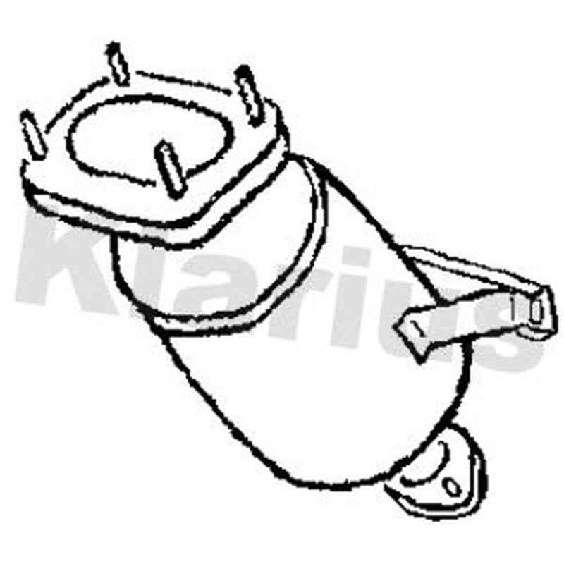 Klarius Catalyst Type Approved With Pipe Front 321558 1122894 321558