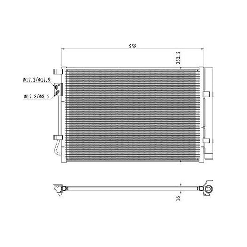 NRF Air Conditioning Condenser 350492