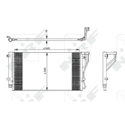NRF Air Conditioning Condenser 35980