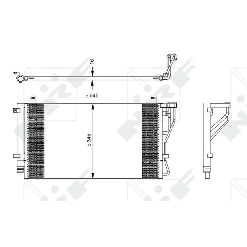 NRF Air Conditioning Condenser 35980