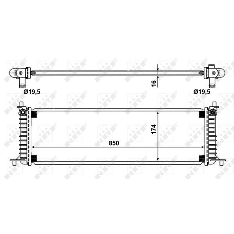 NRF Engine Radiator 58790