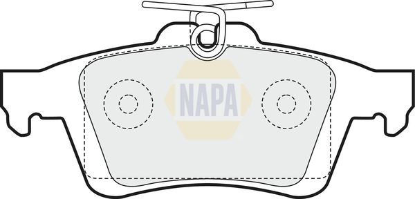 NAPA Front & Rear Pads fits MAZDA VOLVO
