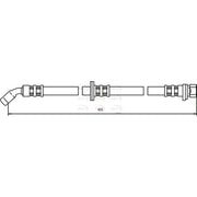Apec Brake Hydraulic Hose Line Rear Left HOS3037