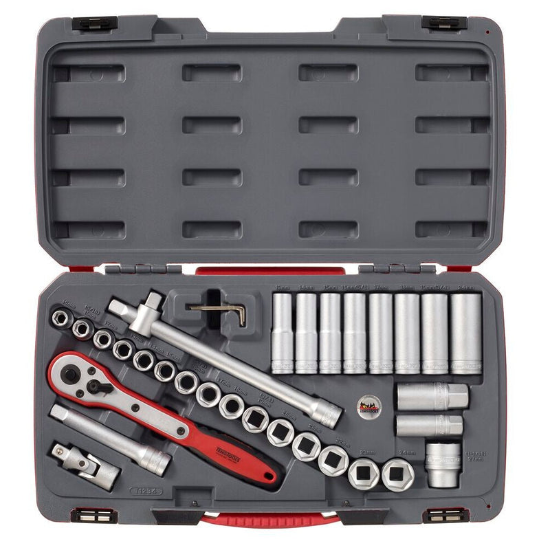 Teng Tools Socket Set MECCA PRO 1/2" Drive 34 Pieces