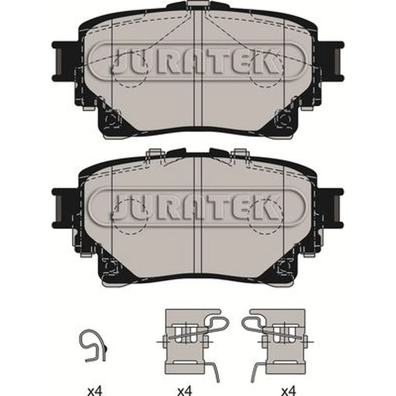 Juratek Rear Brake Pad Set JCP4034