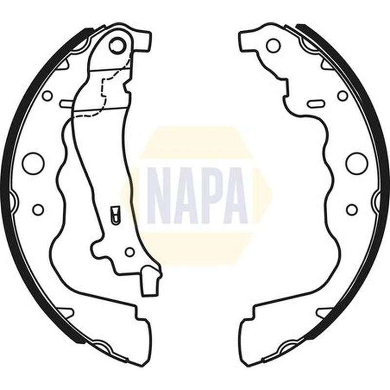 NAPA Brake Shoe Set Axle Kit NBS1067