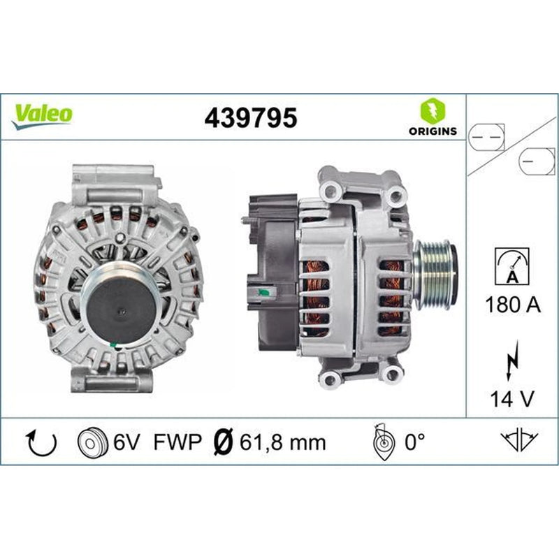 Valeo Car Alternator 12V 439795