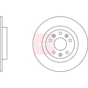 Apec 2 x Rear Brake Discs DSK3131