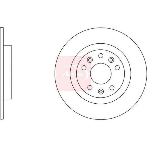 Apec 2 x Rear Brake Discs DSK3131