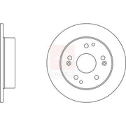 Apec 2 x Solid Rear Brake Discs SDK6278