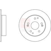 Apec 2 x Solid Rear Brake Discs SDK6278