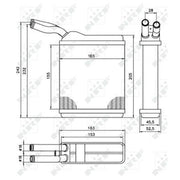 NRF Heater Matrix Core Heat Exchanger 52134