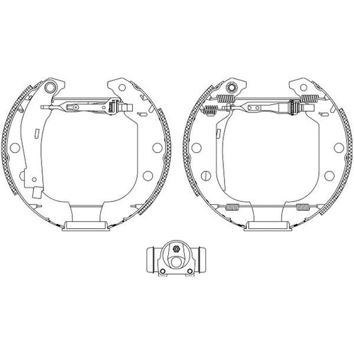 Mintex Brake Shoe Set Axle Kit MSP194