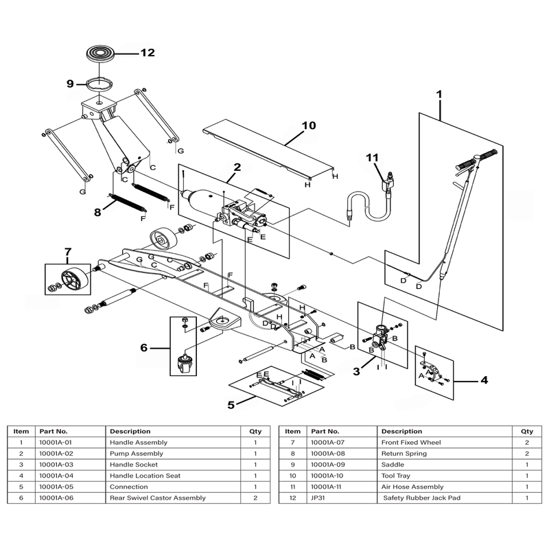 Sealey Machine screw pan head phillips m6x10mm (single)