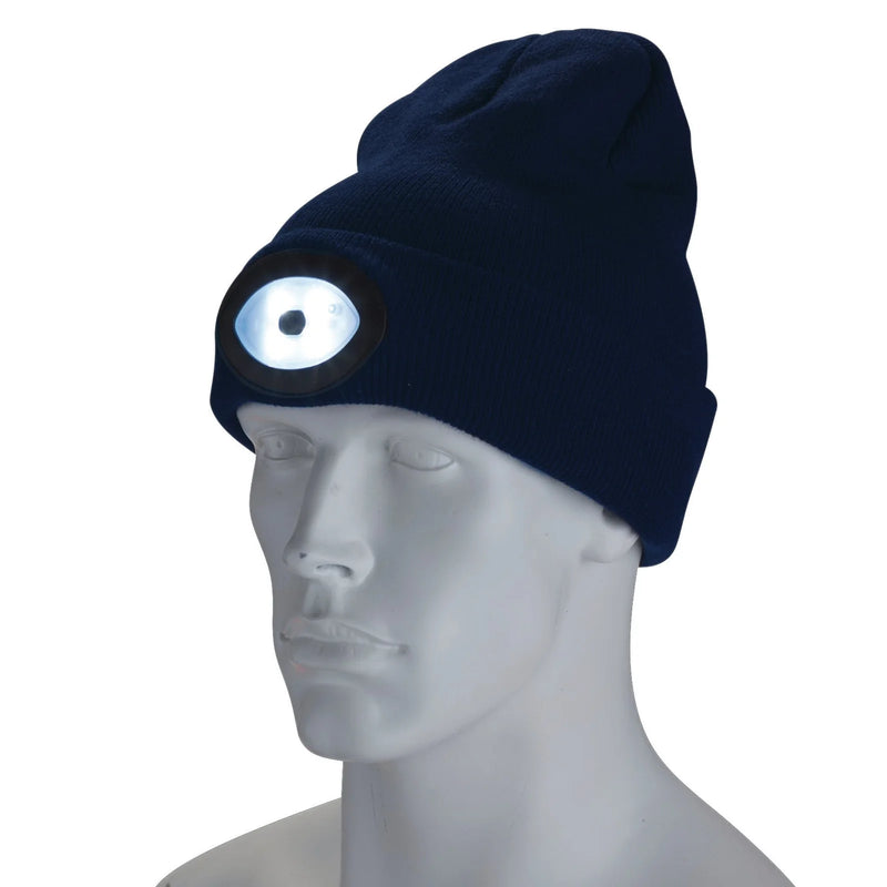 Draper Beanie Hat with Rechargeable Torch, One Size, 100 Lumens