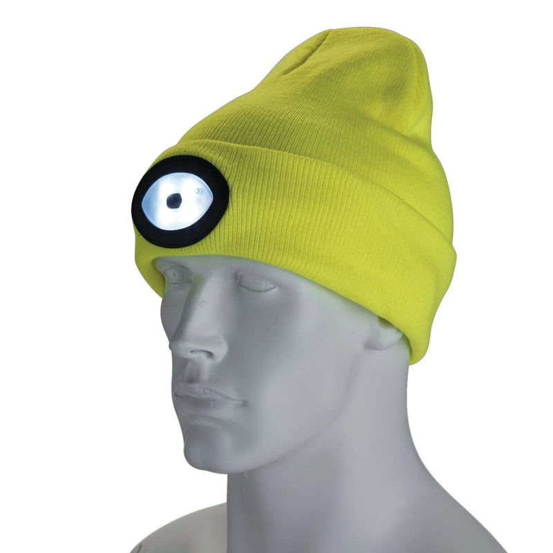 Draper Beanie Hat with Rechargeable Torch, One Size, 100 Lumens