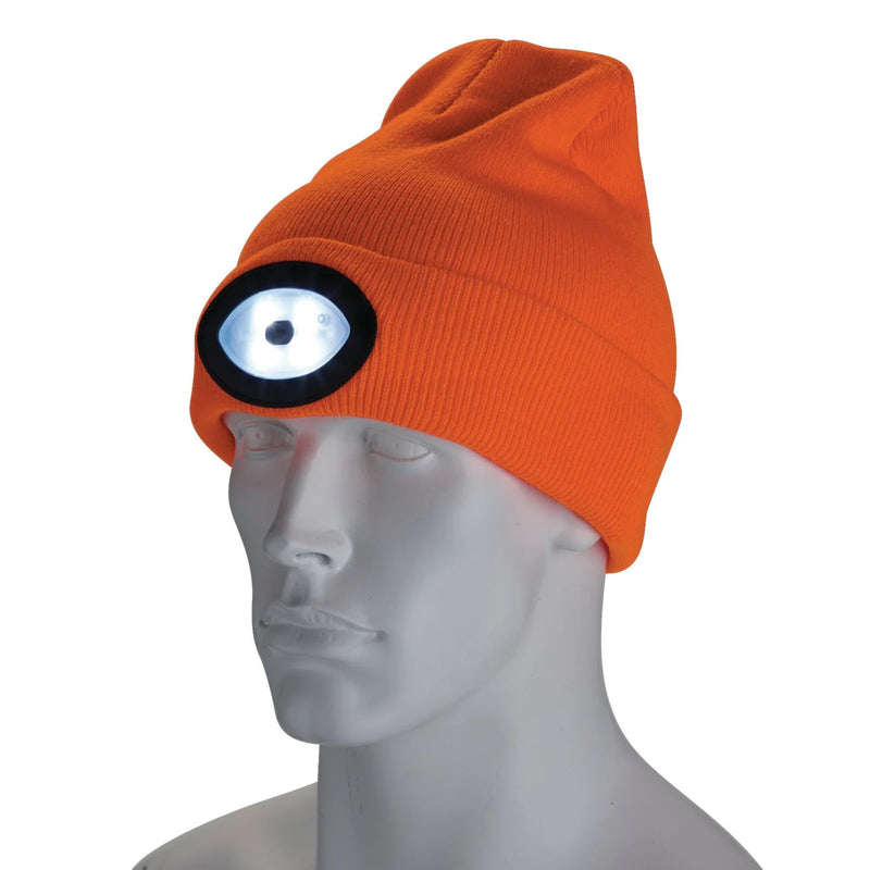 Draper Beanie Hat with Rechargeable Torch, One Size, 100 Lumens