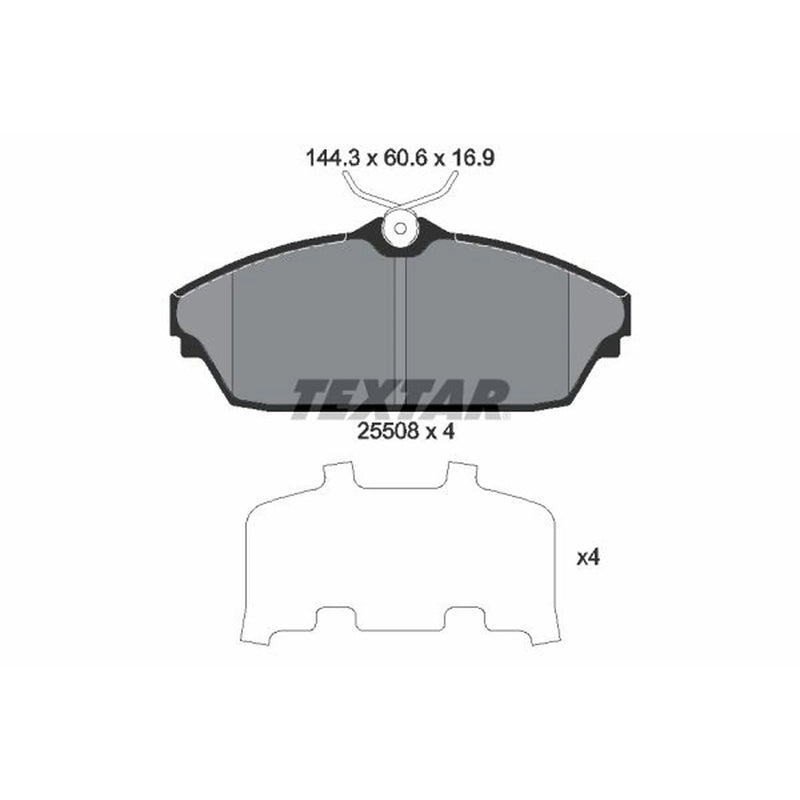 Textar Front Brake Pad Set 2550801