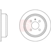 Apec 2 x Solid Rear Brake Discs DSK553