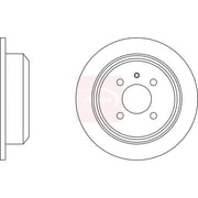 Apec 2 x Solid Rear Brake Discs DSK553