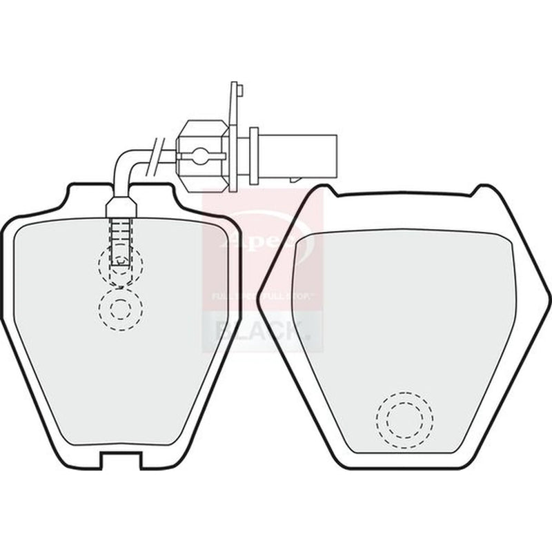 Apec Front Brake Pad Set PAD1179B