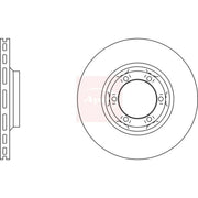 Apec 2 x Vented Front Brake Discs DSK730