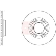 Apec 2 x Vented Front Brake Discs DSK730