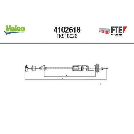 Valeo Clutch Control Cable Pull 4102618