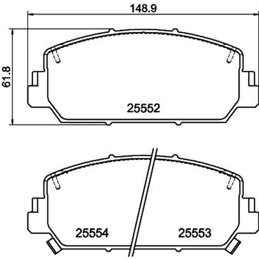 Mintex Brake Pad Set MDB3840