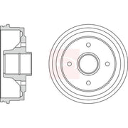Apec Brake Drum Assembly Rear DRM9168