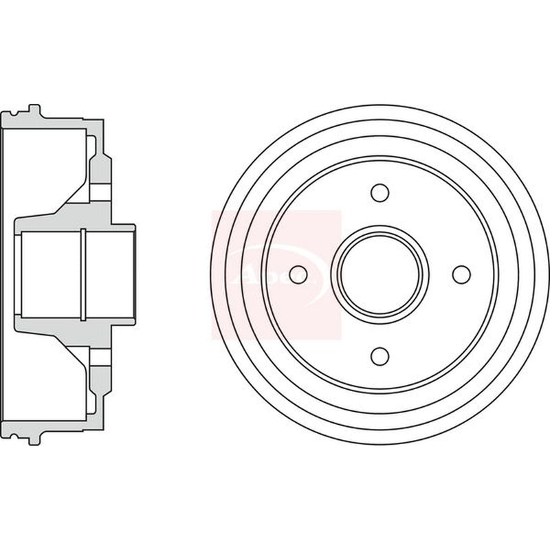 Apec Brake Drum Assembly Rear DRM9168