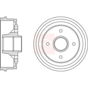 Apec Brake Drum Assembly Rear DRM9168