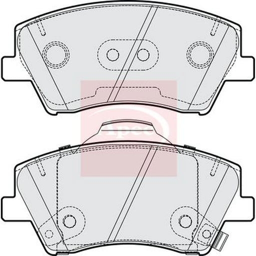 Apec Front Brake Pad Set PAD2226