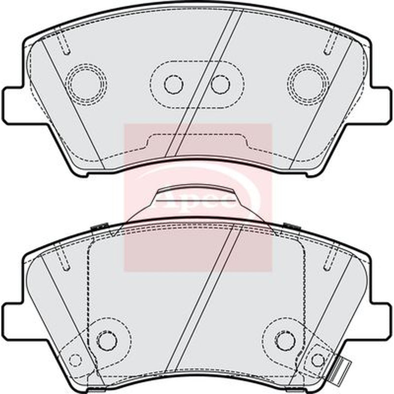 Apec Front Brake Pad Set PAD2226